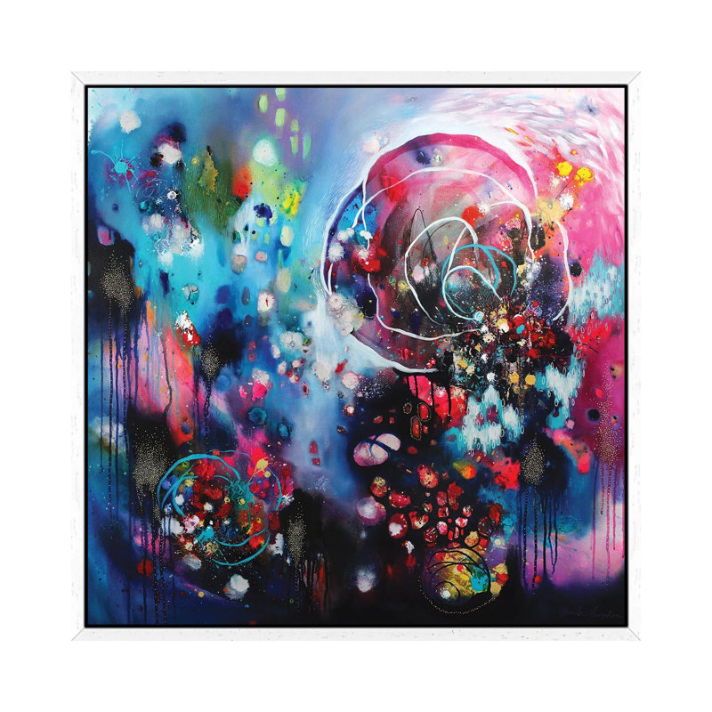 Outburst Of Joy by Brenda Mangalore - Floater Frame Gallery-Wrapped Canvas Giclée on Canvas, 45.72 cm H x 45.72 cm W