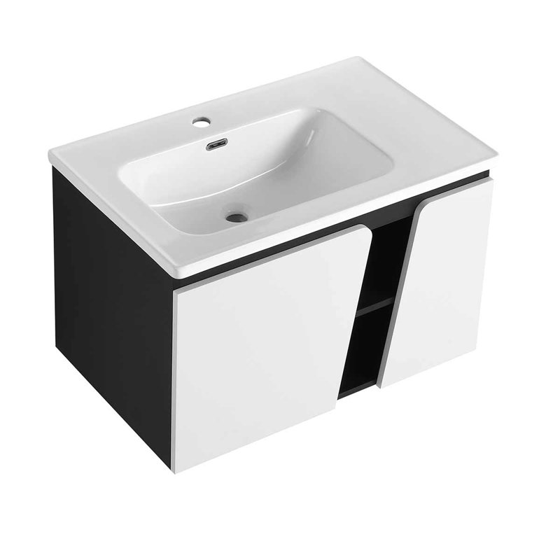 32" Wall-Mounted Bathroom Vanity With Ceramic Sink