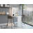 Wall Foldable Table, Seven Interior Shelves, Extending Table, Modern Desk