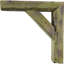Support de style campagne rétro l 3 1/2 po x P 8 po x H 12 po, collection Barnwood Decor, vert restauration-29095404-29095397