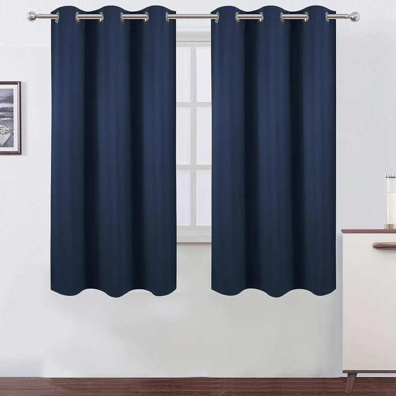 Ogata Room Darkening Curtain Single Panel, 50" W x 84" L, Pink