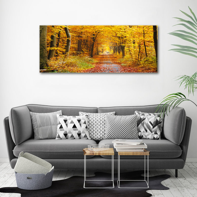 Autumn Forest 1 Piece Wall Art on Canvas