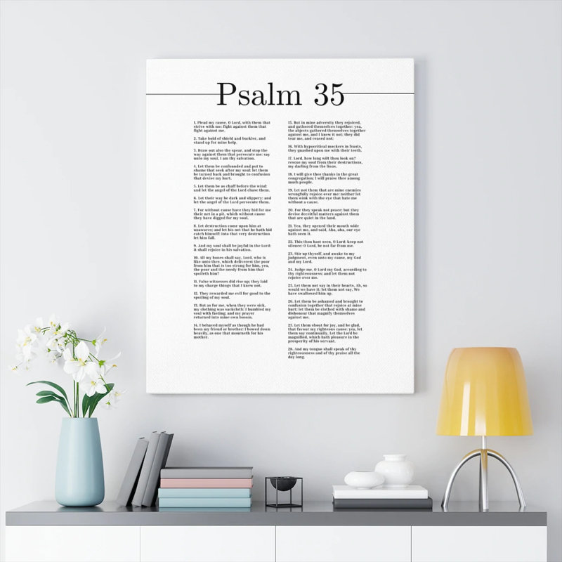 «My Soul Shall Be Joyful Psalm 35 Christian Wall Art Bible Verse Print» prêt à être suspendu, H 16 po x l 12 po