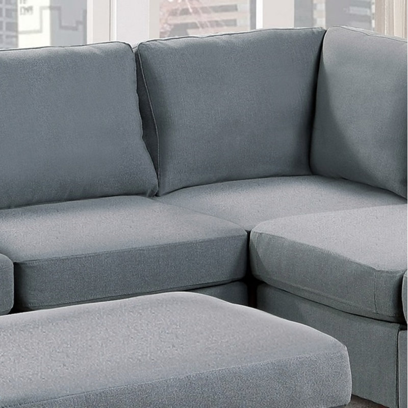 Canapé modulaire modulaire 6 pièces M, Tissu gris