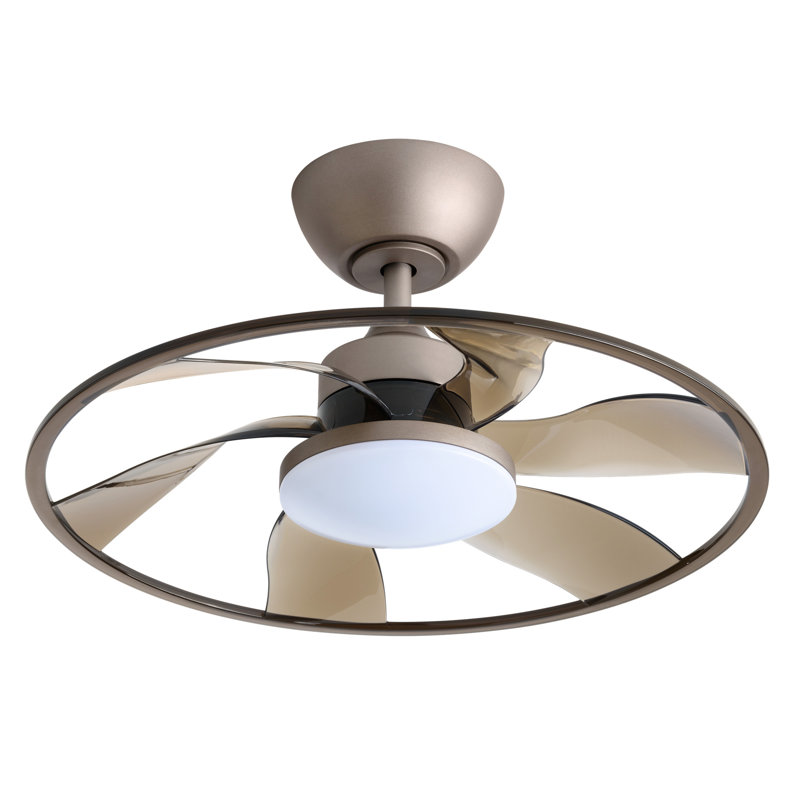 Light Pro 22 In. LED Indoor Smart Ceiling Fan With Remote Control, Coffee