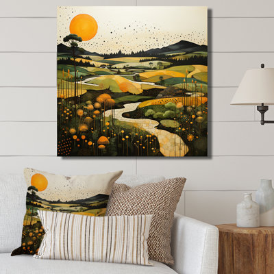 " Countryside Reverie Pointillism II "