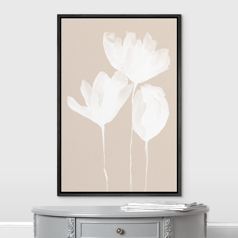 Brun clair, forêt blanche, silhouette de fleur, discret, minimaliste, moderne, chic, relax, décor de chambre calme, Noir