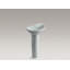 Parigi® Ceramic 20" Pedestal Bathroom Sink-604349587-639460960