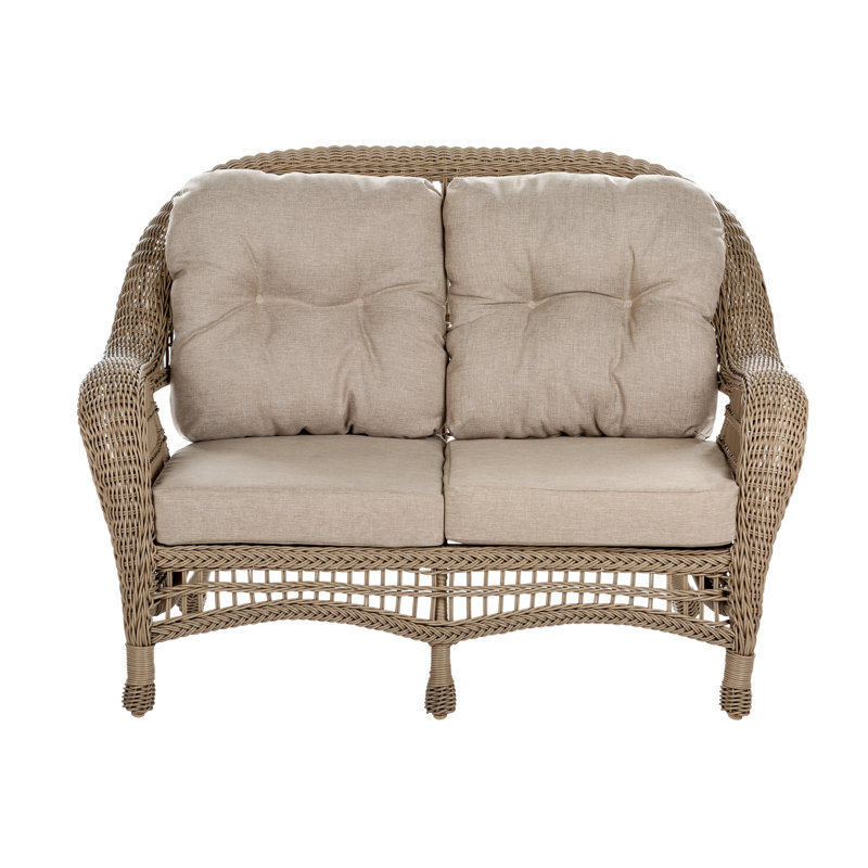 Causeuse de patio avec coussins jardin