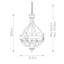 Augill 4 - Light Graphite Unique/Statement Pendant