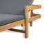 Chaise longue d'extérieur en acacia