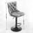 Swivel Velvet Barstools Set Of 2 With Adjusatble Seat-1828428891