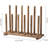 Solid Wood Boot Holder Rack For Entryway Shoe Storage, Organizes And Dries 6 Pairs Of Tall And Short Boots With Rustic Design