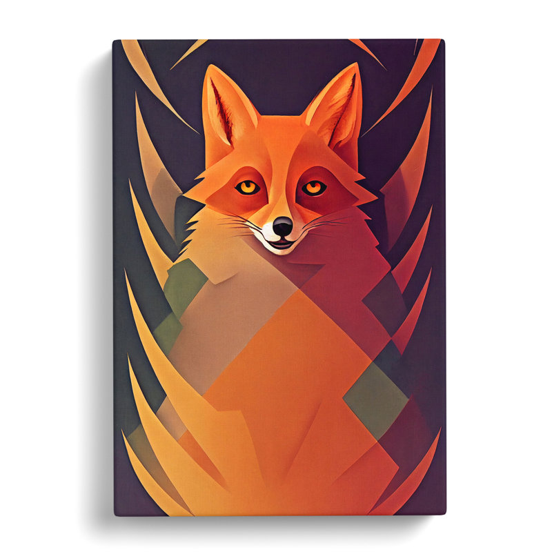 Fox Unique Abstract Vol.3 - Wrapped Canvas, 60cm H x 40cm W x 3cm D