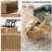 Round Coffee Table With Storage, Fluted Lift Top, Sliding Cabinet Door, Modern Design, Natural-109893525