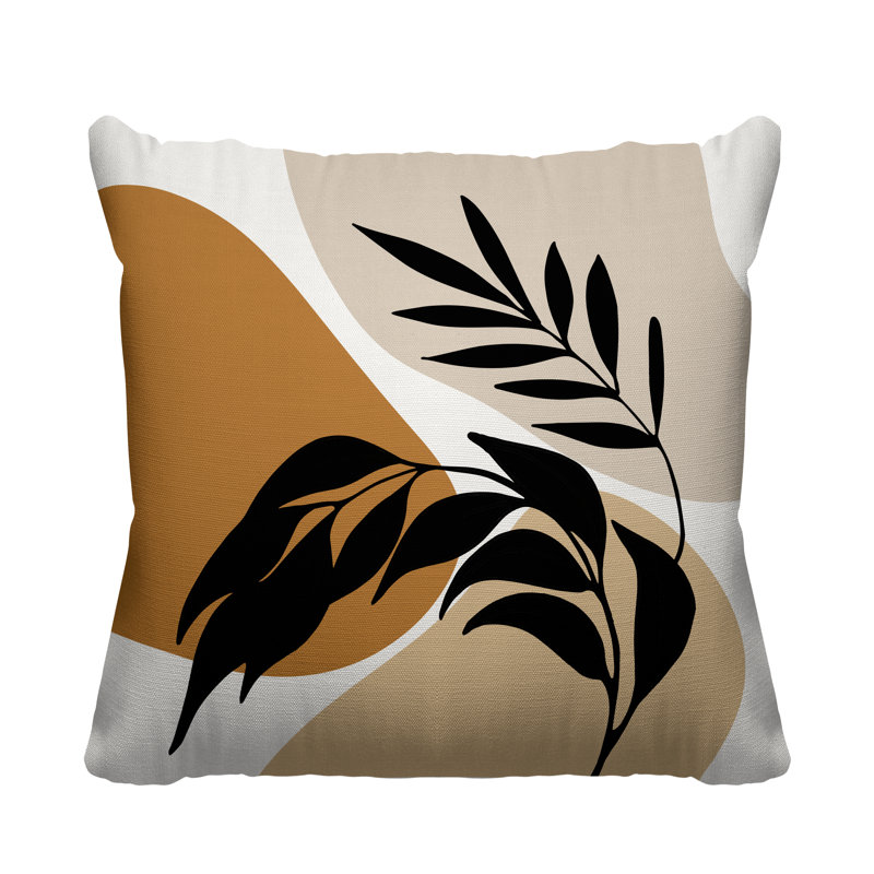  Coussin décoratif, L 17 po x H 17 po, Orange
