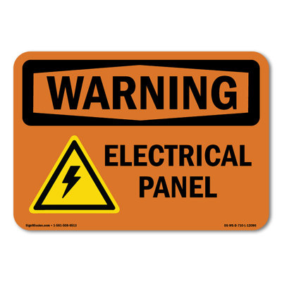 Electrical Panel With Symbol Decal 24" X 18"