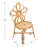 Natural Woven Kids Chair - Floral Backrest & Round Seat - Eco-Friendly Rattan Toddler Chair For Ages 2-7 (Natural Color)