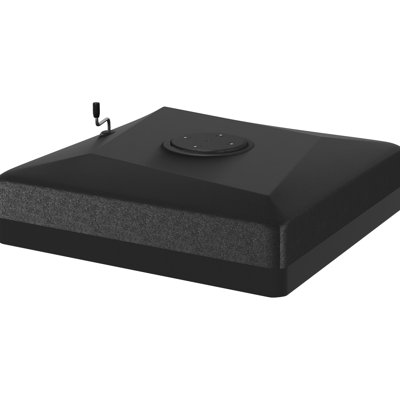 330 Lbs. Heavy Duty Cantilever Umbrella Base For 84D-110V02, With Adjustable Foot Pads, Liftable Wheel, Black Unit 84D-110V02 Model Base, Duty,