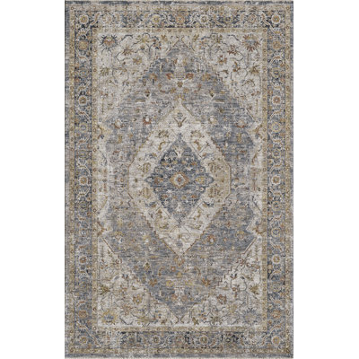 Oriental Machine Woven Polyester Area Rug