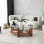 Jecory Floor Shelf Coffee Table with Storage