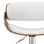 Tabouret de bar pivotant réglable - blanc-653645111