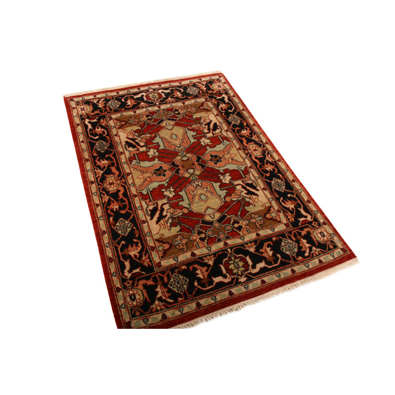One-of-a-Kind 3'8" x 5'10" Hand Knotted Area Rug