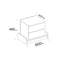 Carswell 60cm W Manufactured Wood Bedside Table