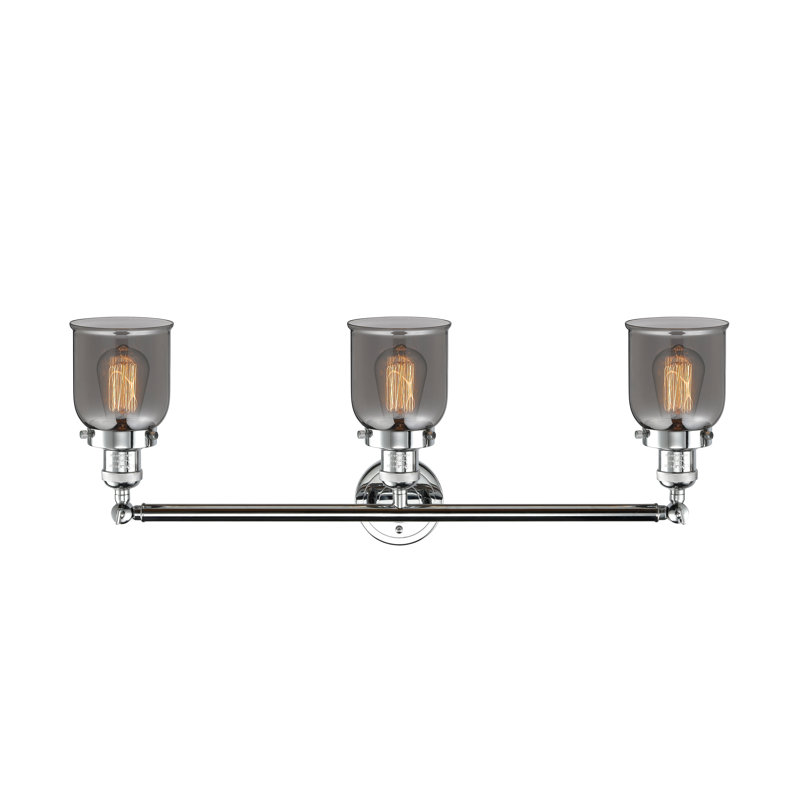 3 - Light Dimmable Bath Bar, Polished Chrome