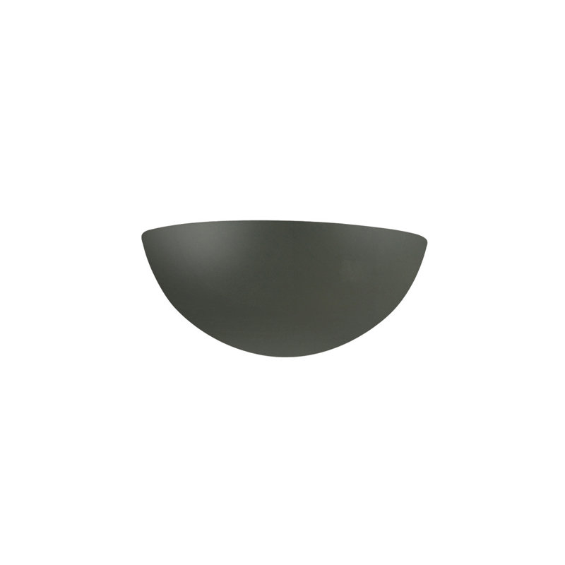 Applique murale Raines Ambiance - Petit quart de sphère - Bisque - Diffuseur - E26, Non, Étain, vert