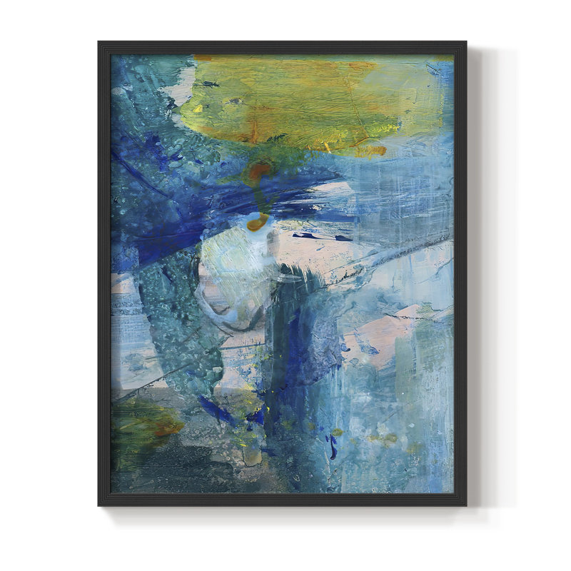 «Spring Winds III», reproduction encadrée - bois massif, Noir, H 14 po x l 11 po