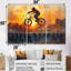 Orange Bmx Legacy - ensemble de décoration murale vélo-107190859-107190861