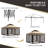 Brynja 3.5m W x 3.5m D Steel Patio Gazebo-771603478