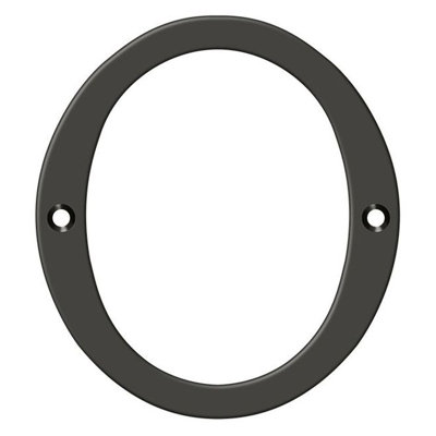 Deltana RN4-0U10B 4" Numbers; Solid Brass; Oil Rubbed Bronze Finish