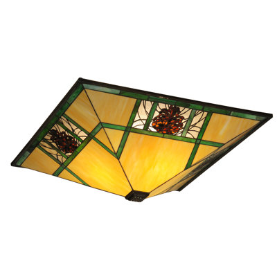 Rustic Lodge Square Pendant Shade