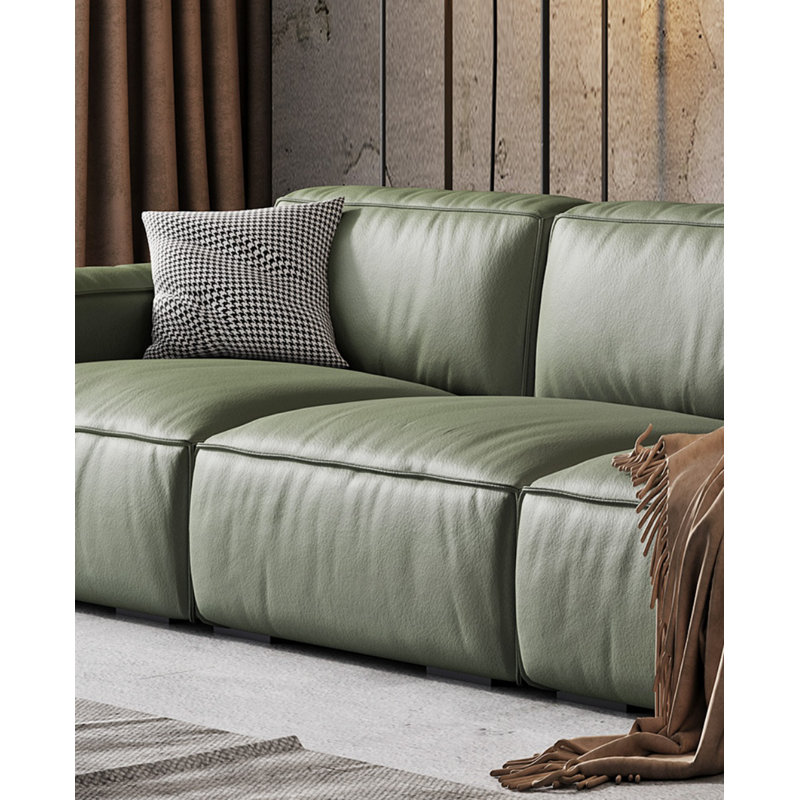 Canapé moderne simple carré, 27.56" H x 141.73" W x 37.4" D, 4