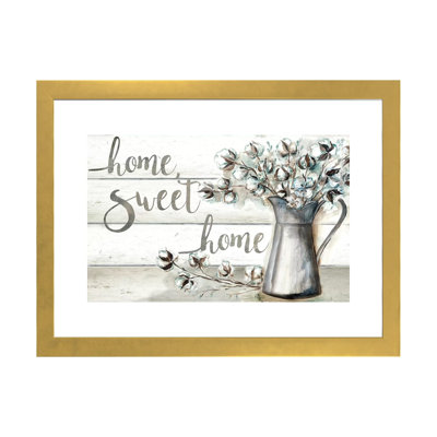 " Farmhouse Cotton Home Sweet Home " by Tre Sorelle Studios