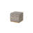 Oak Crest Upholstered Accent Stool in Wheat – Performance Fabric