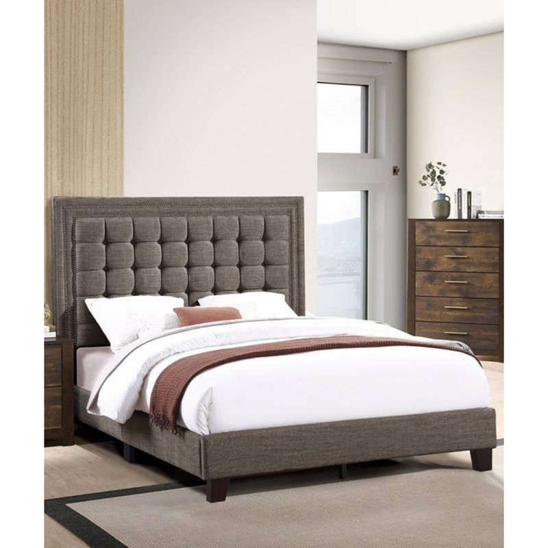 Mobilier de chambre à coucher élégant capitonné 1pc