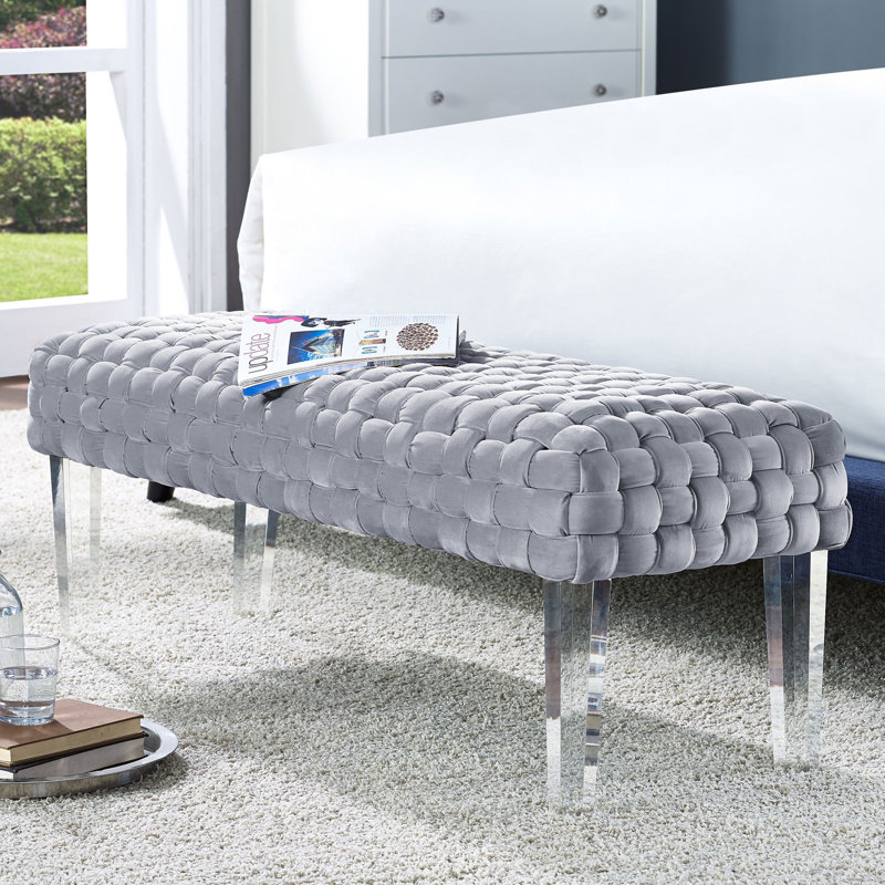 Lonie Polyester Upholstered Bench