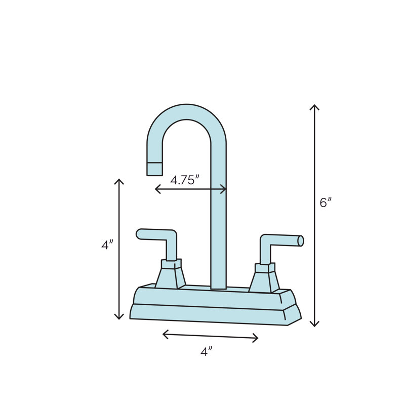 Tampa Centerset Bathroom Faucet with Drain Assembly, Brushed Nickel, Cross