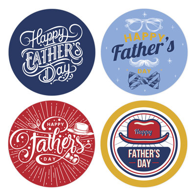 Koyal Wholesale Best Dad Sticker Set Vintage Stickers For Cards/crafts 40 Pack