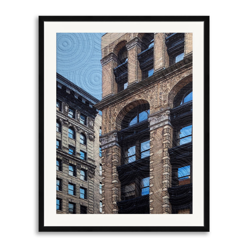 Washington Place Print by Marilyn Henrion, Black Framed Paper, 30" H x 24" W