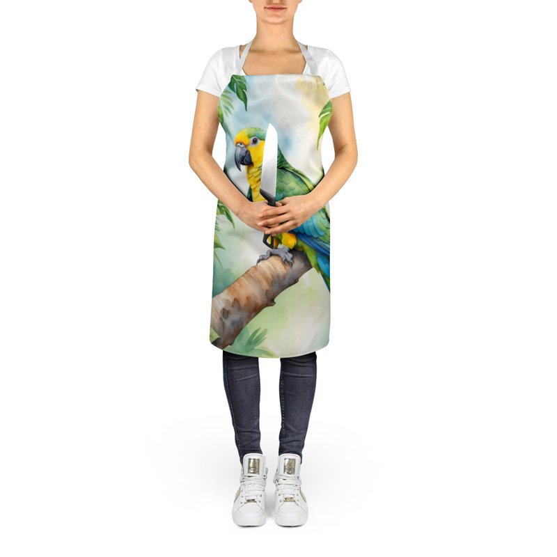 Tablier, Perroquet Amazone jaune