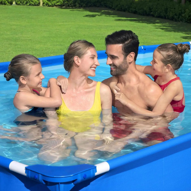 Bestway Steel Pro 13' x 32" Blue Rectangular Above Ground Pool