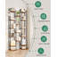 Vertical Shoe Rack, Shoe Shelves, Wood Shoe Organizer for Closet, Entryway, Shoe Tower for Small Spaces, Free Standing, Adjustable, with 2 Hooks-1994503924-1987207115