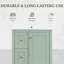 Meuble-lavabo vert 24 po | Tiroirs, tablette réglable et rangement-1069336096