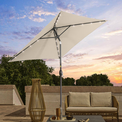 Parasol de marché carré 78 po Rukhsaar