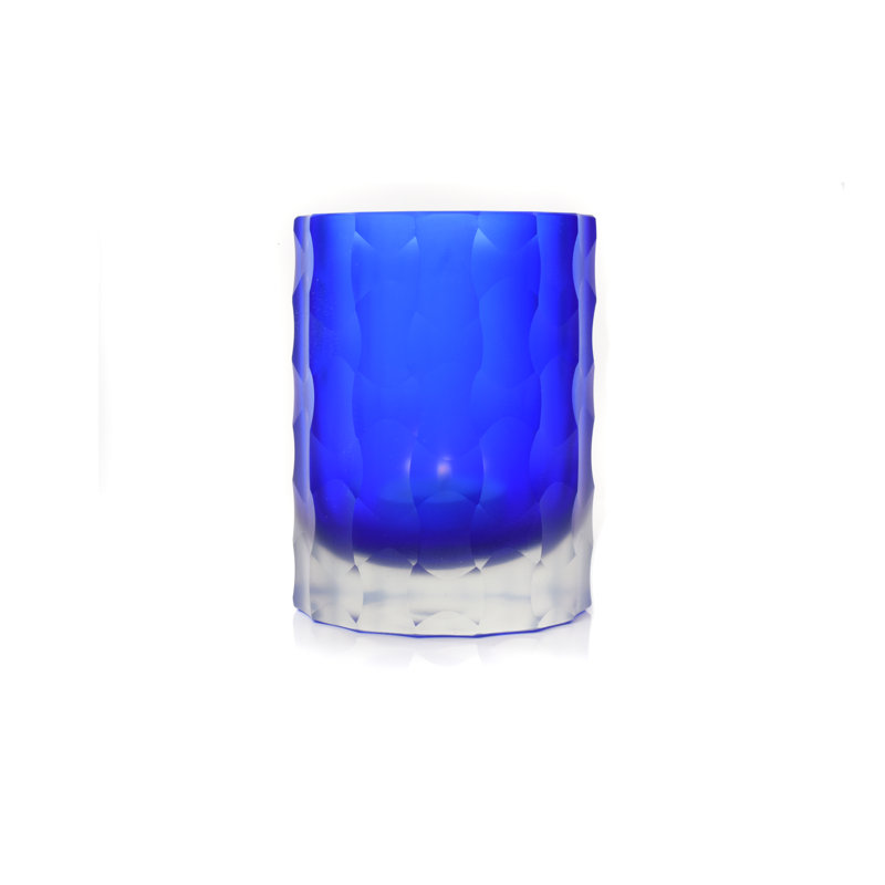 Votive en verre Noma, Bleu