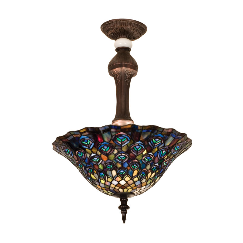 Glass Semi Flush Mount